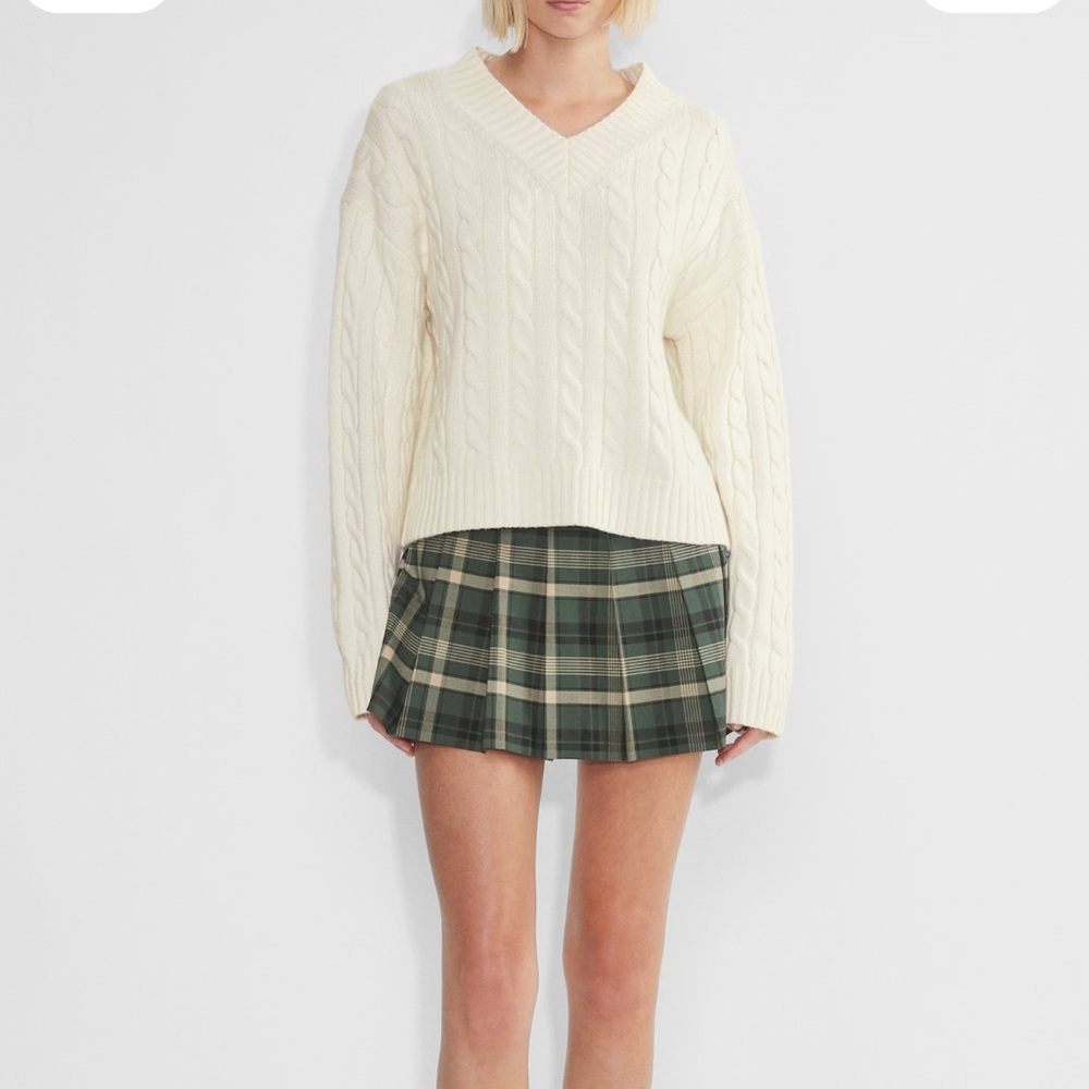 Aritzia Olive Super Lo-rise Mini Skirt